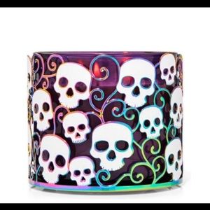 Bath and Body Works Glow in the Dark Skull Candle Holder